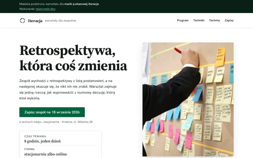 Zrzut strony: Iteracja
