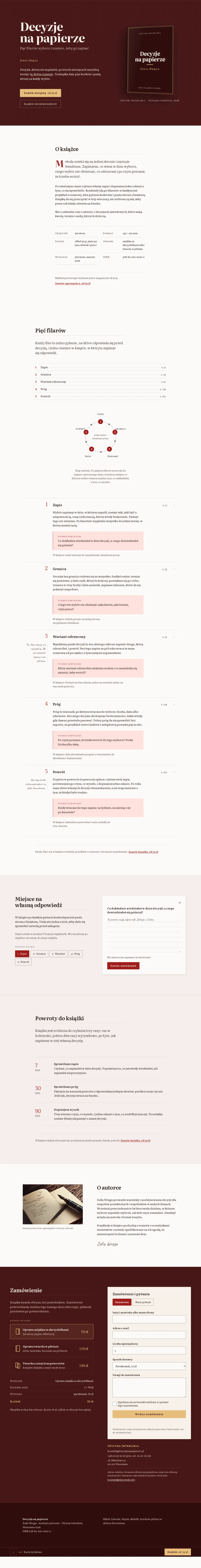 Zrzut strony: Decyzje na papierze